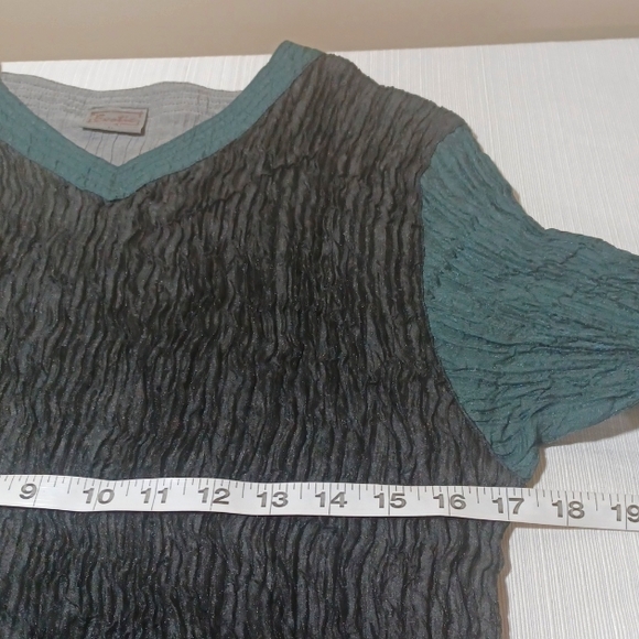 Sz S/M Vintage 2-Piece Blouse Set by Exotic - Picture 11 of 12